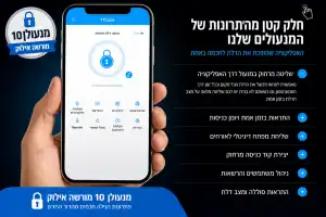 מנעולן 10 מורשה התקנה מנעול חכם אילוק